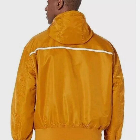 Armani Exchange A|X Men's Full Zip Gold Fashion Hooded Blouson Jacket L - Picture 2 of 7